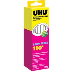 UHU Klebepatrone Low Melt, 125 g, transparent Image