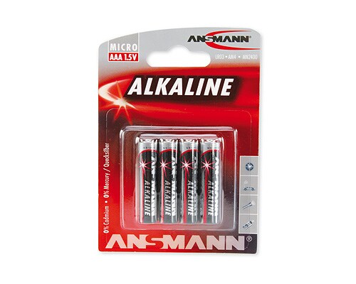 ANSMANN Batterie 5015553 Alkaline Micro LR03 AAA 4St. Image