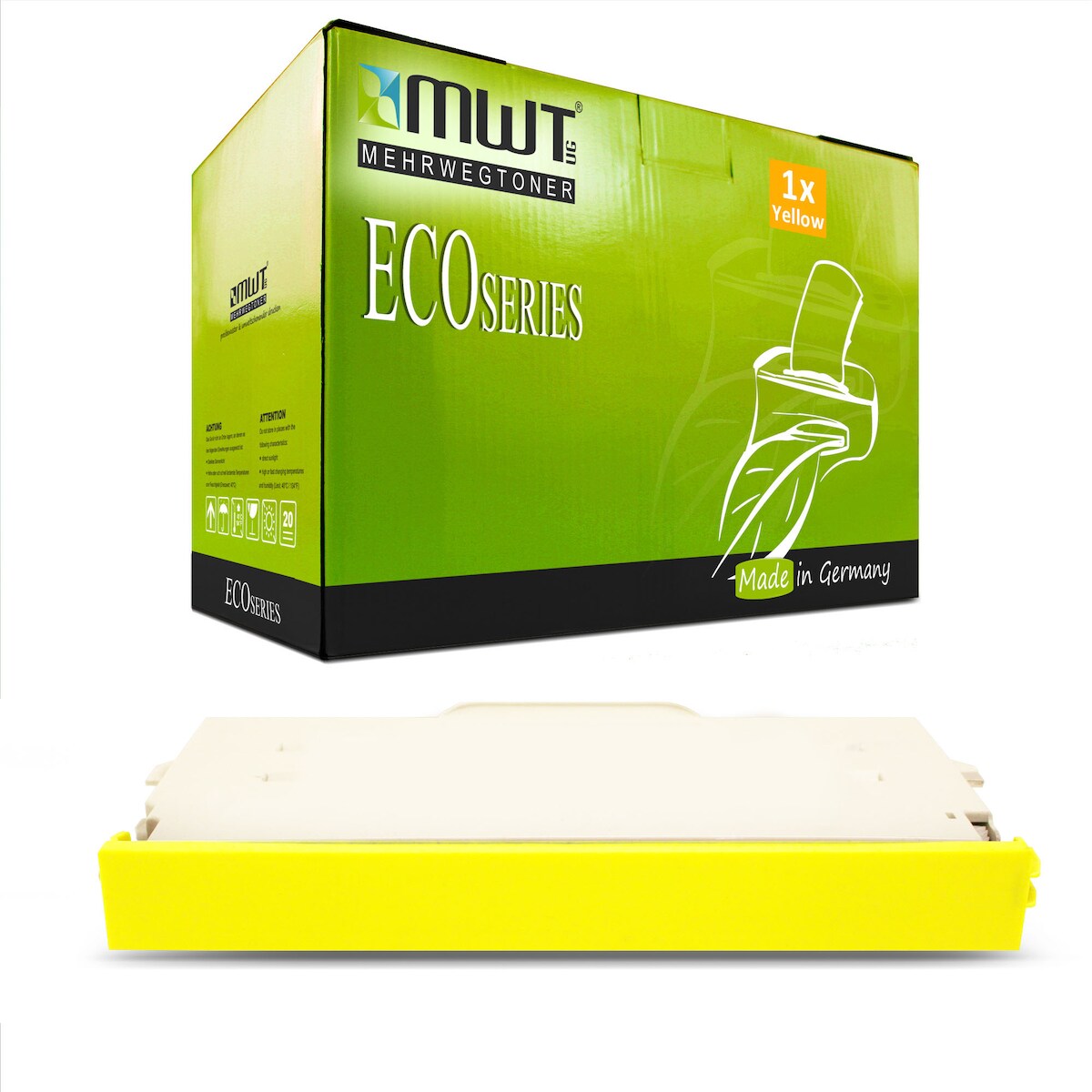 1 Mehrwegtoner kompatible Lasertoner ersetzt Ricoh 402100 TYPE140 DT140YLW Yellow Image