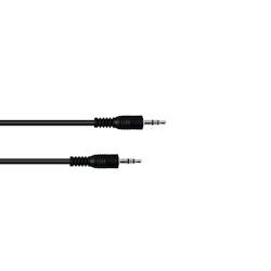 OMNITRONIC Klinkenkabel 3,5 stereo 1,5m sw Image