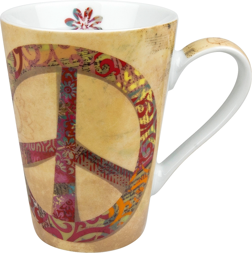 Könitz Porzellan Becher, Peace Image