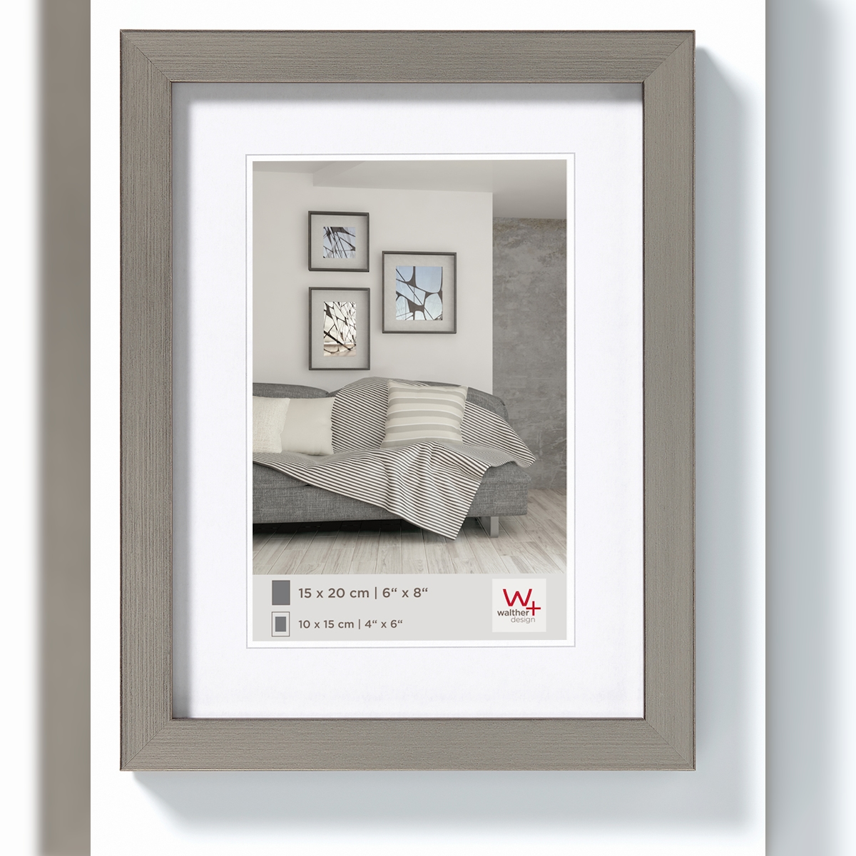 walther + design Construction PS-Rahmen, stahl, 9 x 13 cm Image