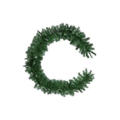 TECTAKE Weihnachtsgirlande naturgetreu mit weißen Spitzen 2,7m - grün Image