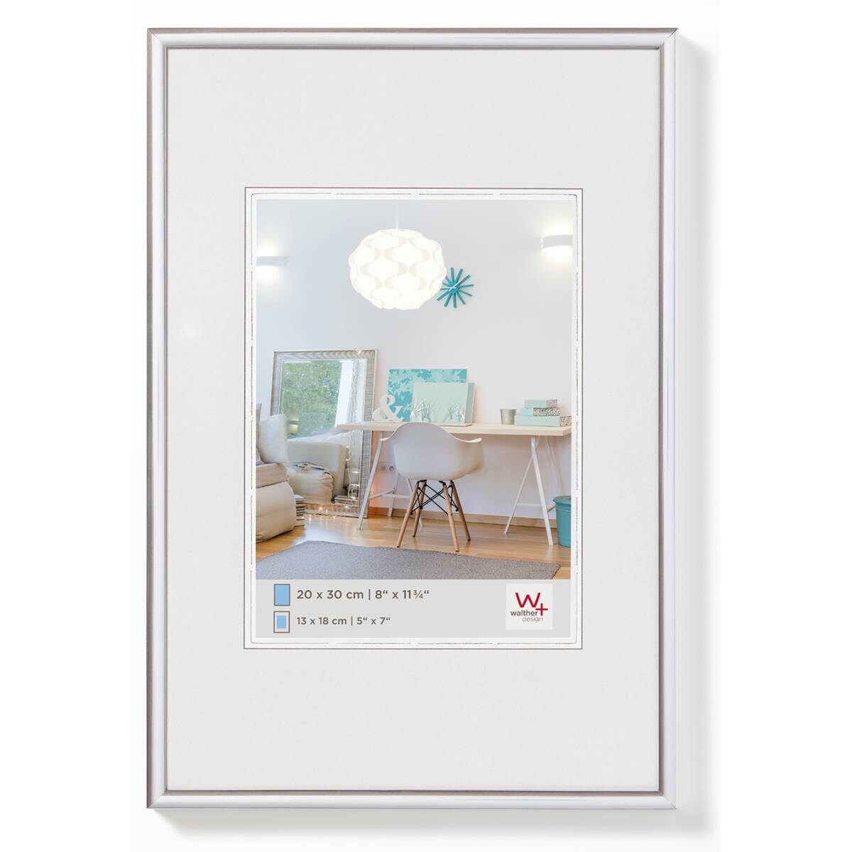 walther + design KV426D,Lifestyle Kst.Rahmen 42X59,4 cm STAHL Image