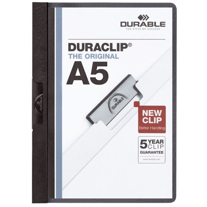 DURABLE Klemmhefter DURACLIP, DIN A5, schwarz Image