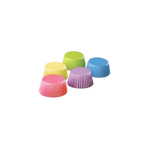 400x Gebäckkapseln Muffin-Kapseln bunt sortiert O 50 x 30 mm