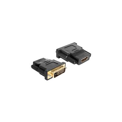Delock Adapter DVI 24+1 pin male > HDMI female Videoanschluß /