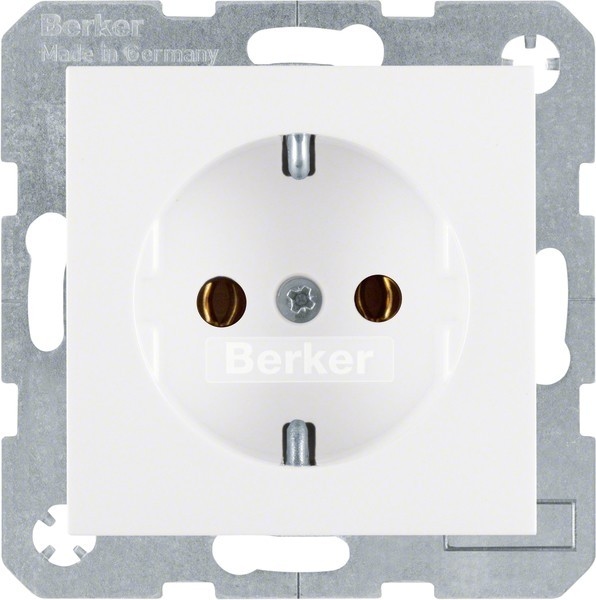 Berker SCHUKO-Steckdose pws/gl 47438989 Image