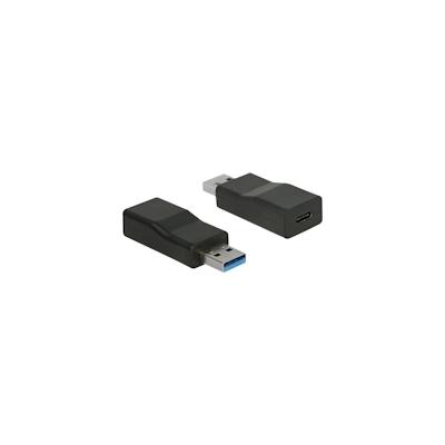 Delock USB-Adapter USB Type A M bis Typ C W 3.1 Gen2 1 A aktiv Schwarz