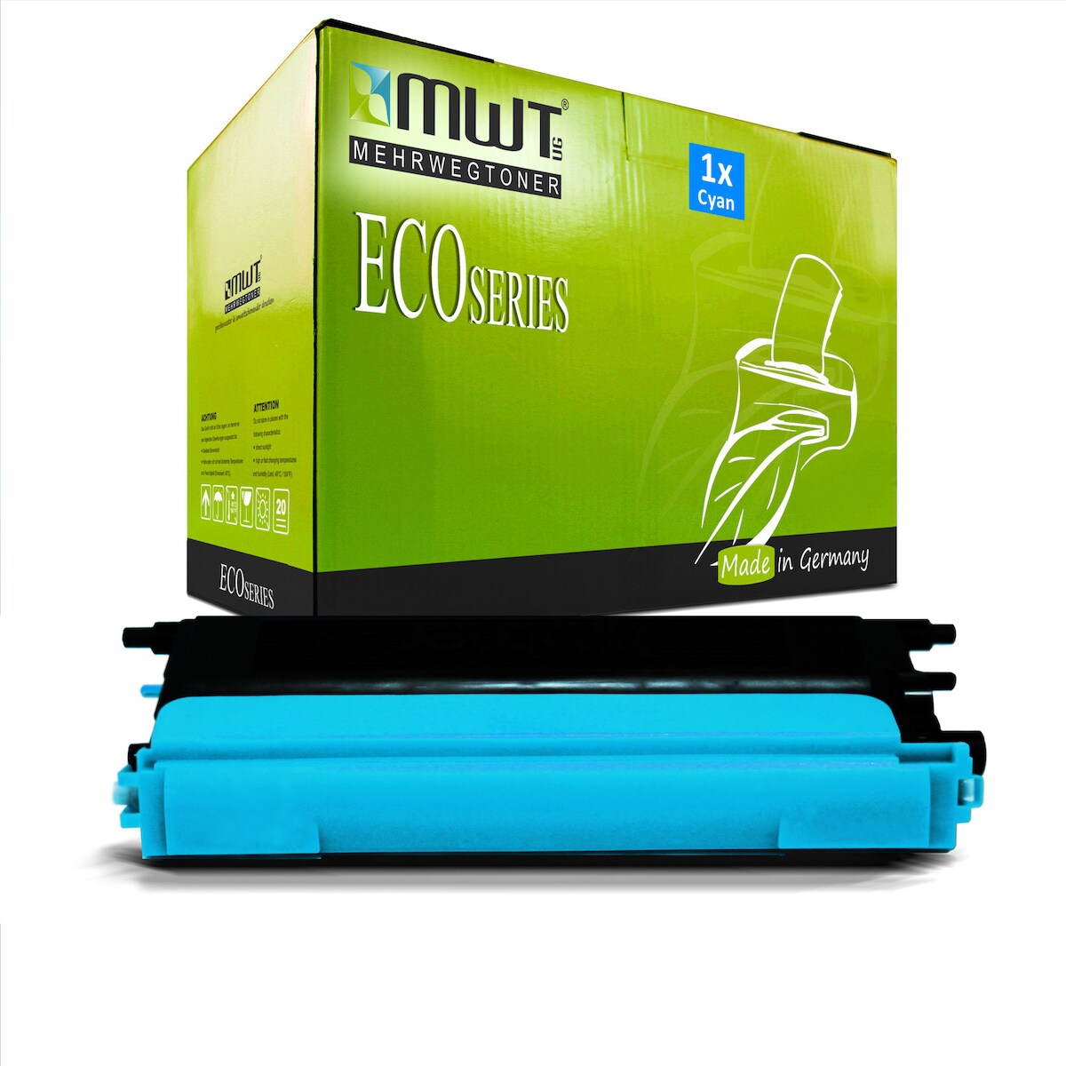 1 Mehrwegtoner kompatible Lasertoner ersetzt Brother TN-135C Cyan Image