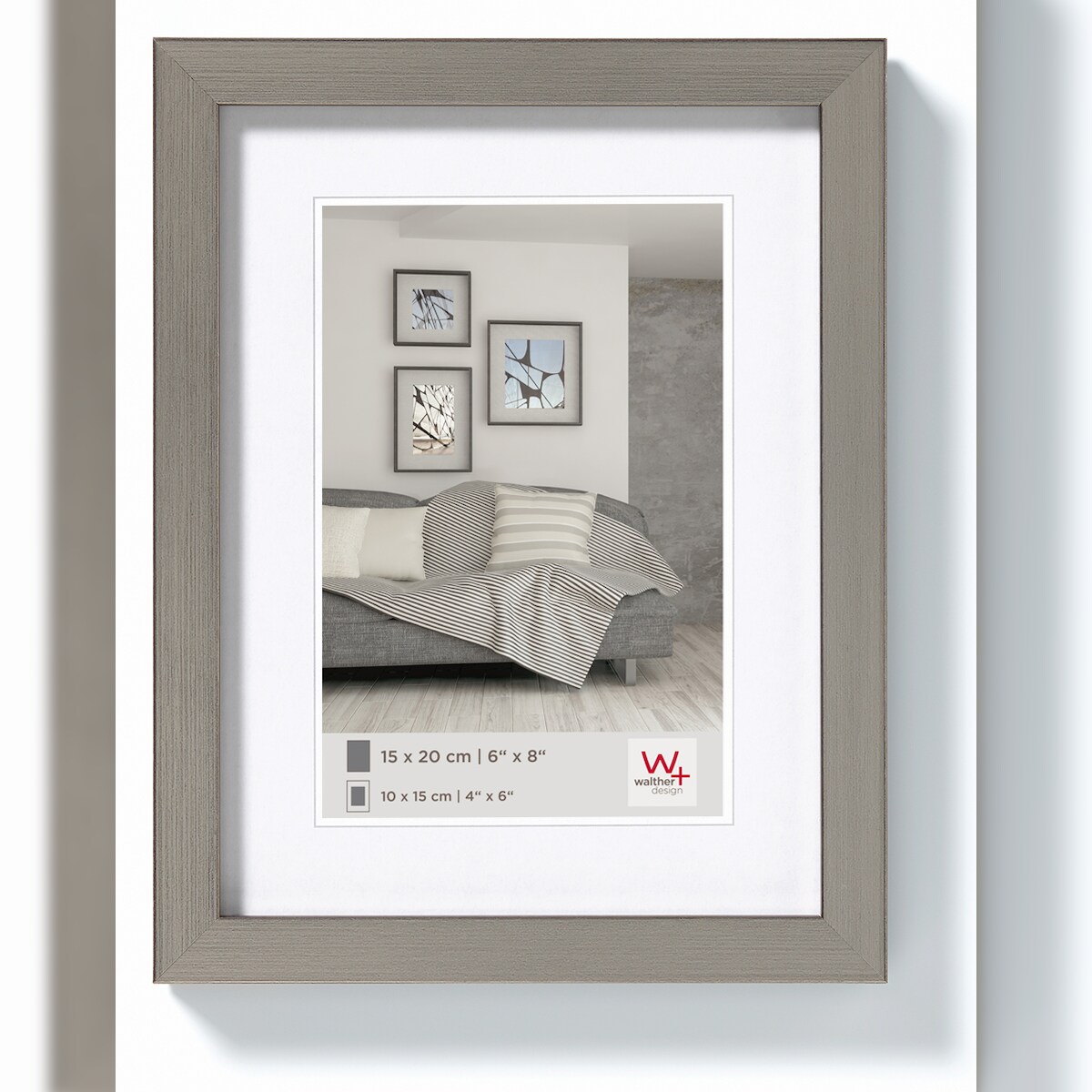 walther + design Construction PS-Rahmen, stahl, 10 x 15 cm Image