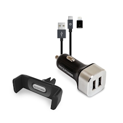 Ultron RealPower 168182 - Auto - Zigarettenanzünder - 1 m - Schwarz - Silber Image