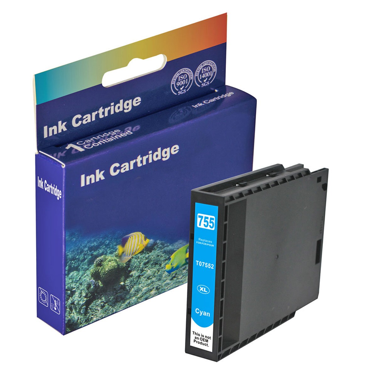 Kompatibel Epson T7552XL, C13T755240 C Cyan Blau Druckerpatrone für 4.000 Seiten von D&C Image