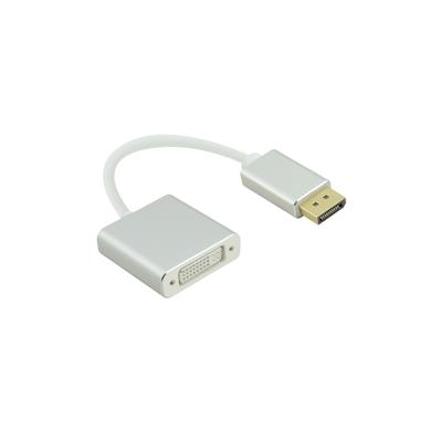 Helos Adapterkabel, DisplayPort Stecker/DVI Buchse, PREMIUM, silber Image