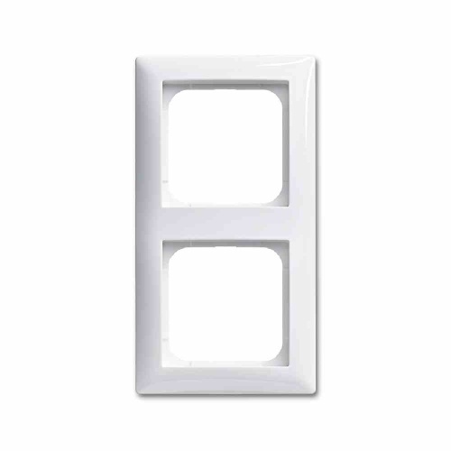Busch-Jaeger BUSCH-BALANCE SI Rahmen, 2f, alpinweiß, glänzend, Kunststoff, geeignet für Geräteeinbaukanal, geeignet für Unterputz-Installation Image