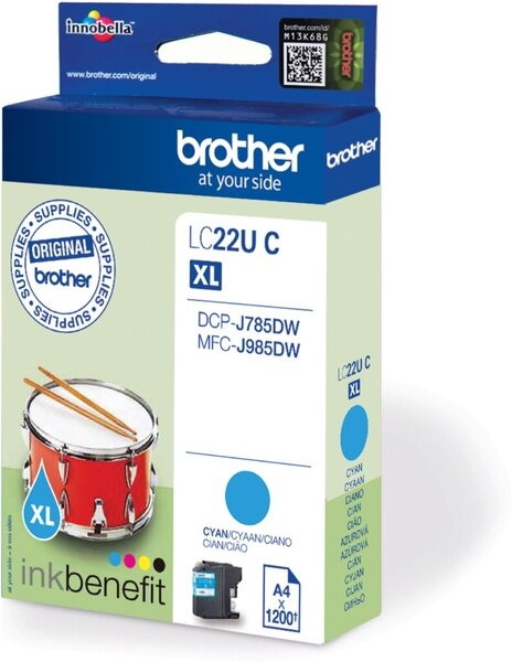 Tintenpatrone LC-22UM XL für Brother-Drucker, magenta, für ca. 1.200 Seiten DIN A4 Image