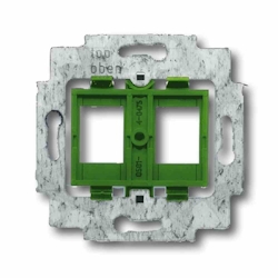 Busch-Jaeger Tragring, Modular-Jack, grün, matt, Befestigung mit Schraube, ohne Beschriftungsfeld Image