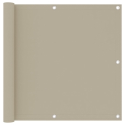vidaXL Balkon-Sichtschutz Beige 90x300 cm Oxford-Gewebe Image