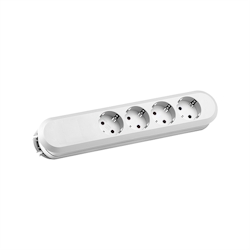 BACHMANN SMART Steckdosenleiste 4xCEE7/3 weiß, ohne Zuleitung Image