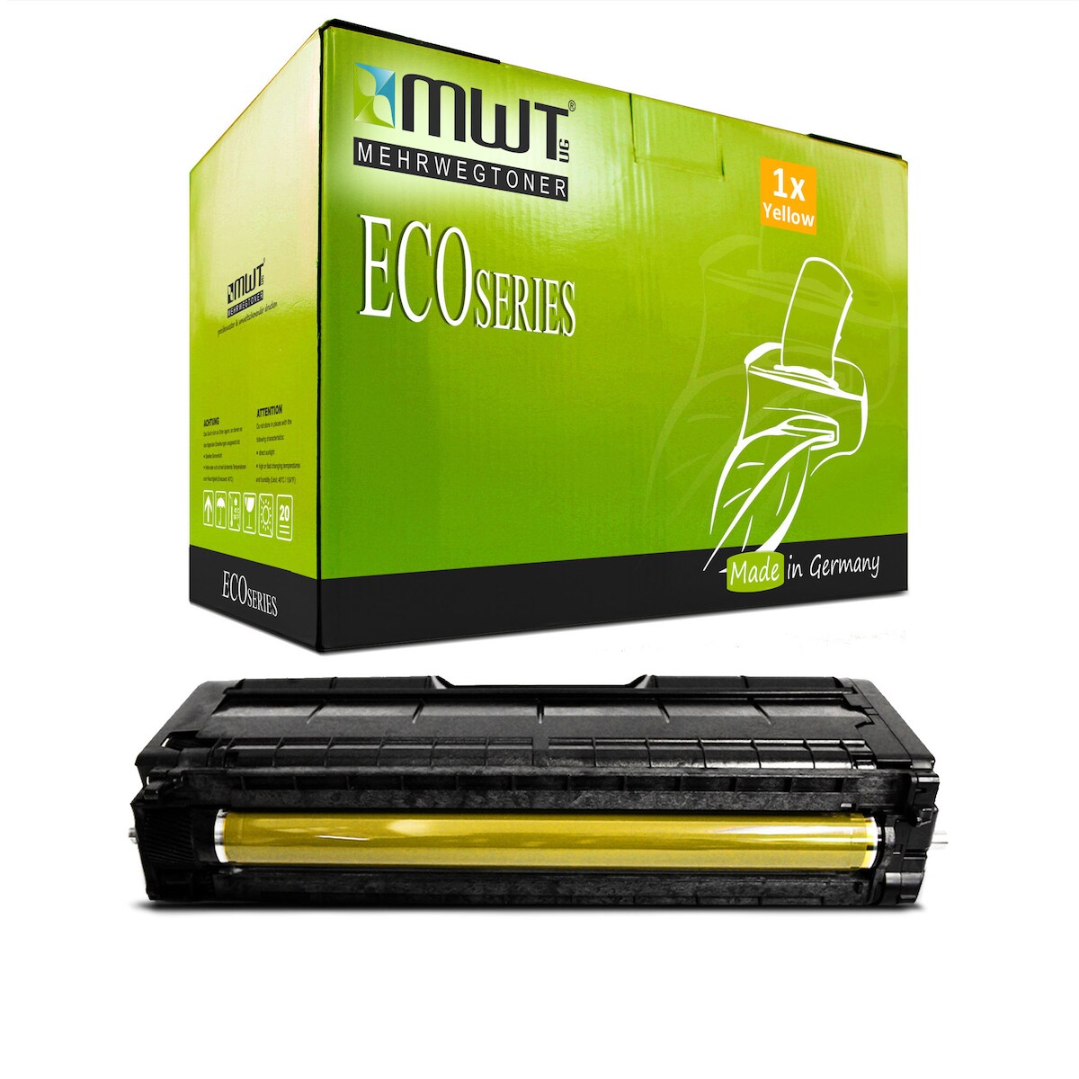 1 Mehrwegtoner kompatible Lasertoner ersetzt Ricoh 406482 TYPESPC310HE Yellow Image