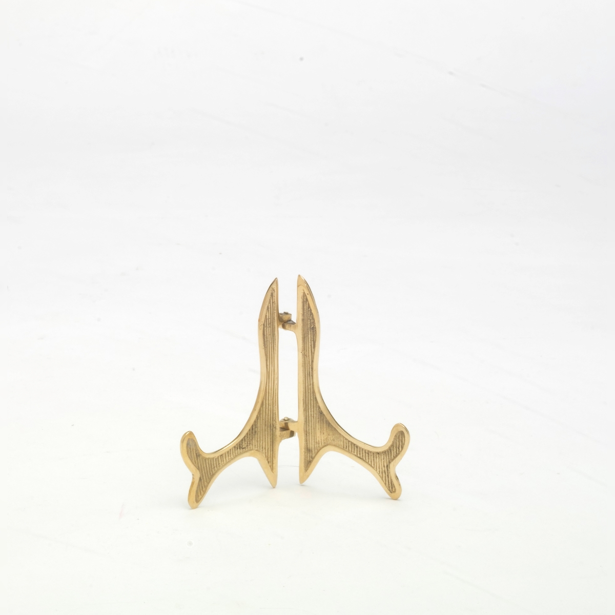 Buchhalter, Tellerständer Messing Gold Höhe 10 cm Image