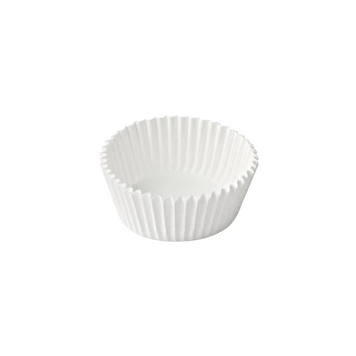 400x Gebäckkapseln Muffin-Kapseln weiß O 50 x 30 mm