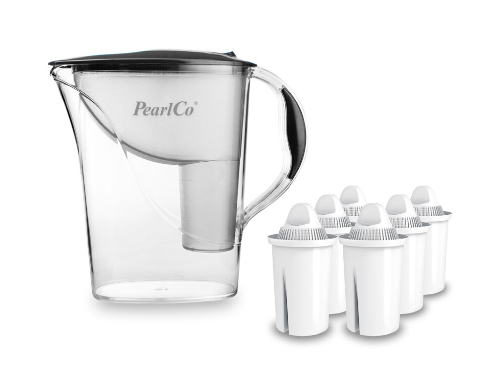 PearlCo Wasserfilter Standard anthrazit inkl. 6 Universal Filterkartuschen Image