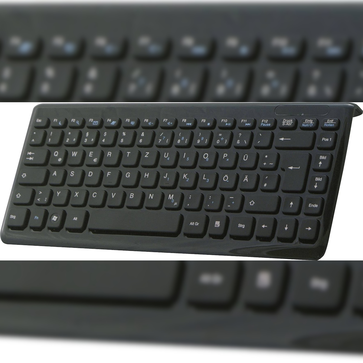 Perixx Periboard-407 USB Tastatur Deutsch, QWERTZ Schwarz Image