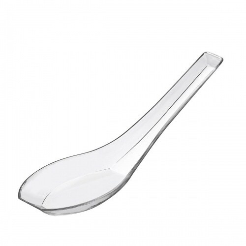 Einweg Fingerfood Asia Löffel aus Plastik, Transparent, 60 Stück - Mank Image