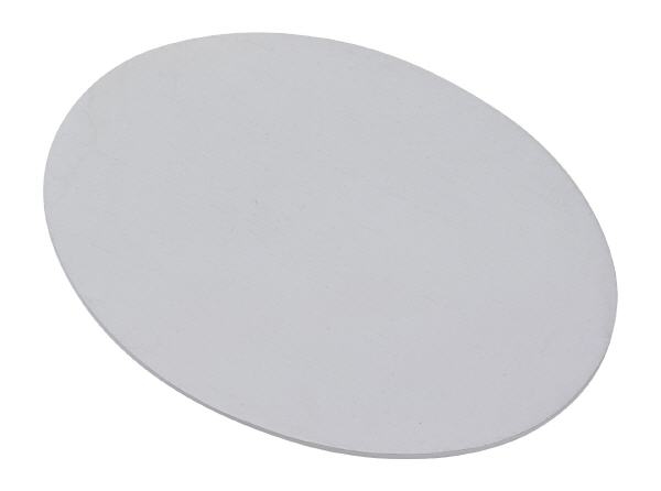 Teller oval Alu weiß 13,5x10 cm Image