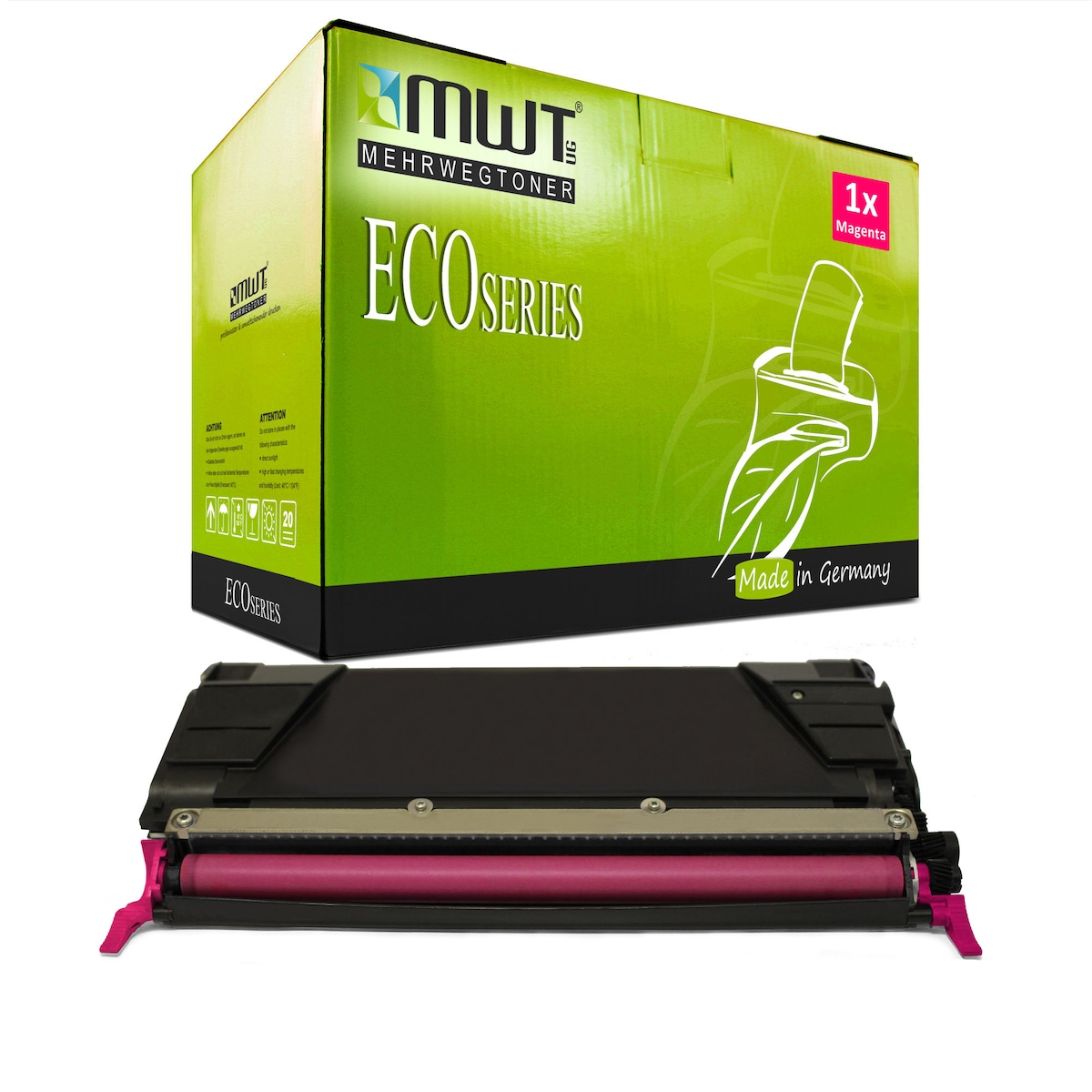 1 Mehrwegtoner kompatible Lasertoner ersetzt Lexmark 0C736H1MG Magenta Image