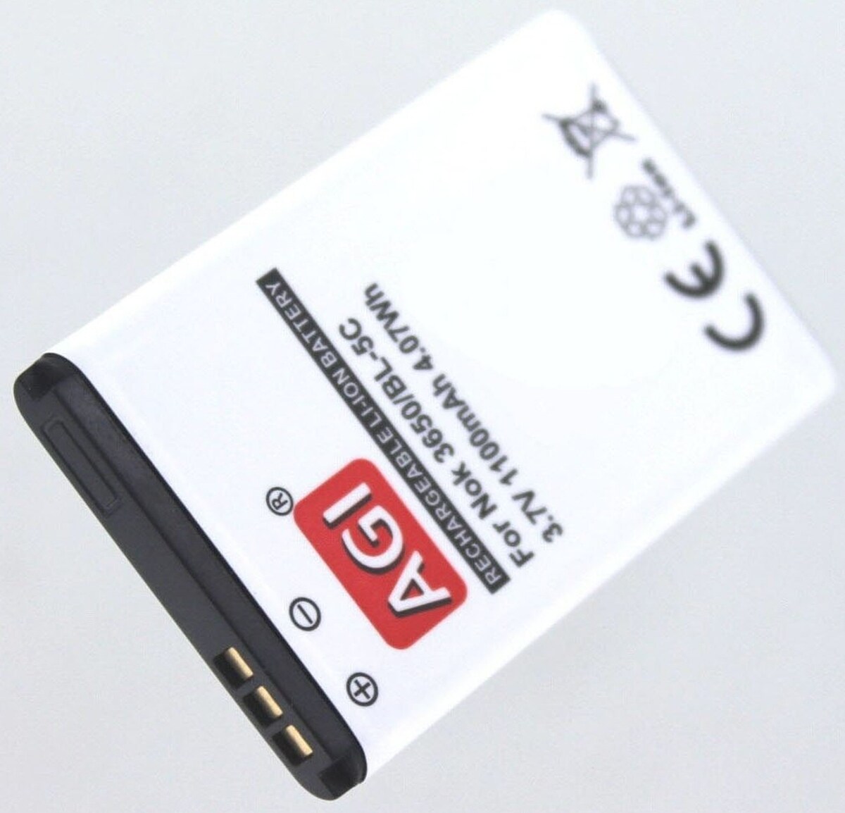 AGI Akku für Nokia TA-1017 Li-Ion 3,7 Volt 1000 mAh schwarz Image