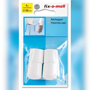 Rohrkappen rund 20mm weiß fix-o-moll Image