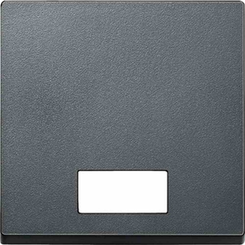 Merten System M Kontrollwippe, Schalter/Taster, anthrazit, matt, diverse Symbole, geeignet für Bussystem-Tasterankopplung Image