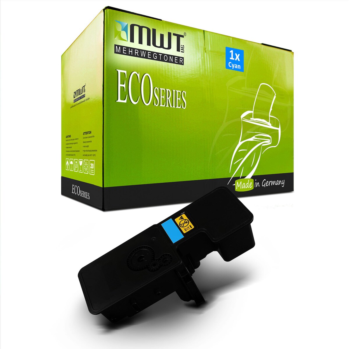 1 Mehrwegtoner kompatible Lasertoner ersetzt Kyocera TK-5230C TK5230 2R9CNL0 Cyan Image