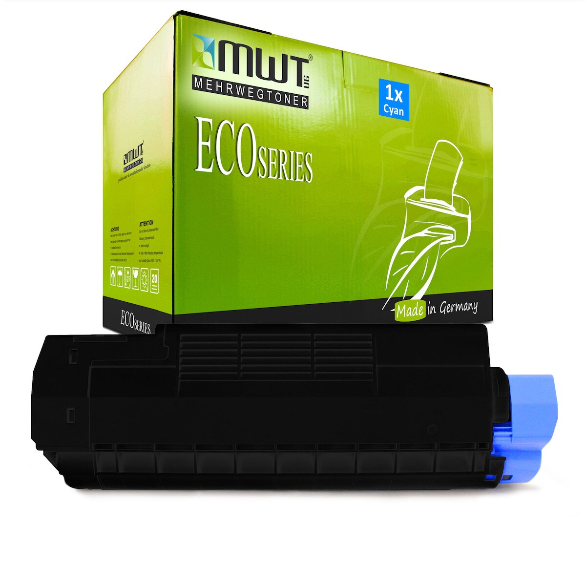 1 Mehrwegtoner kompatible Lasertoner ersetzt Olivetti XB0456 Cyan Image