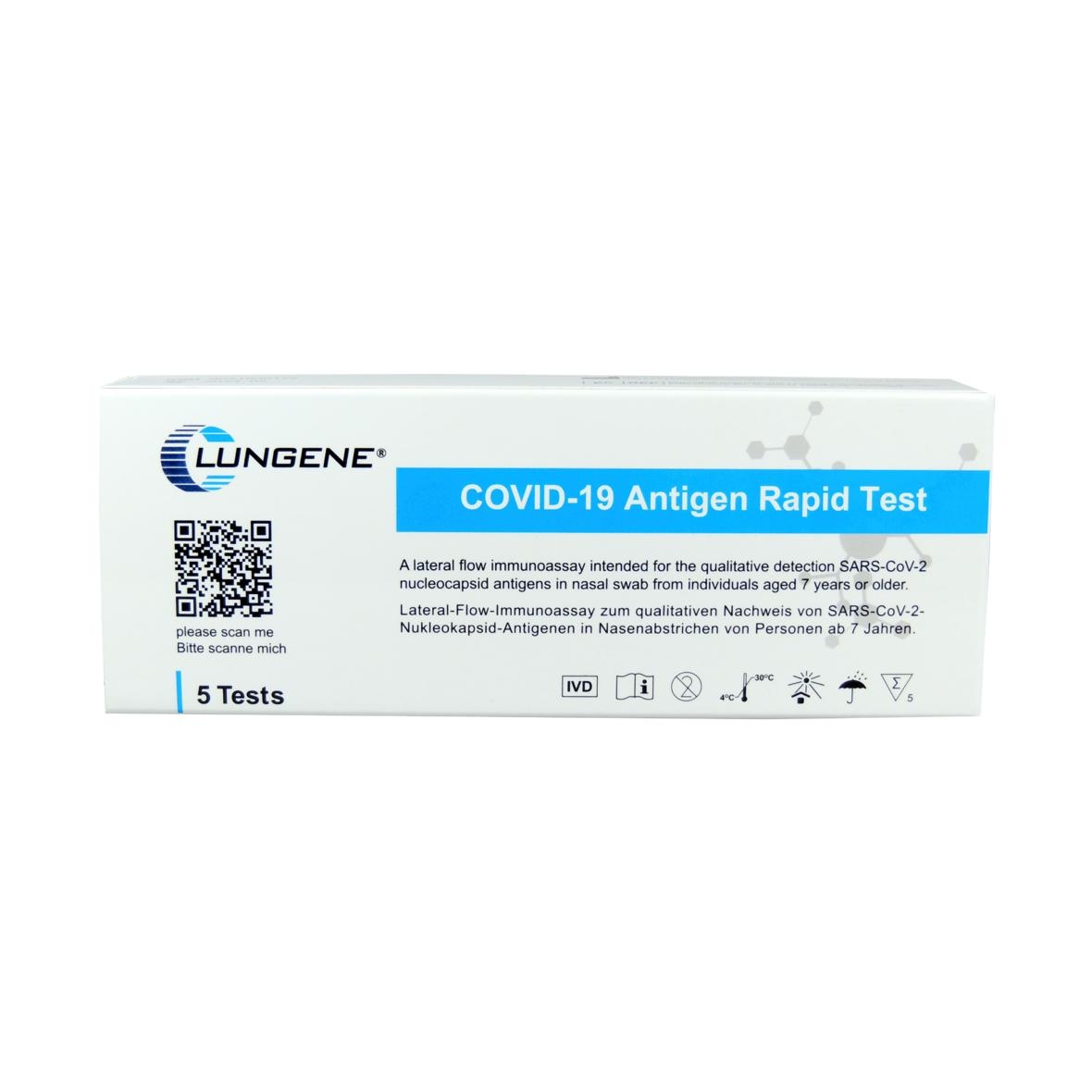 COVID-19 Antigen Rapid Test, Laientest (Nase), 5er Set Image