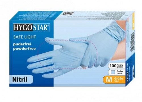 HYGOSTAR Einweghandschuh SAFE LIGHT 2706 Nitril S bl 100 St./Pack. Image