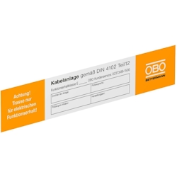 OBO Bettermann Kennzeichnungsschild KS-E DE 7205423 Image