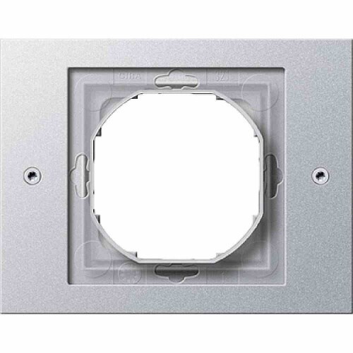 Gira TX_44 Rahmen, 1f, aluminium, Kunststoff, Unterputzmontage, Thermoplast, 021165 Image