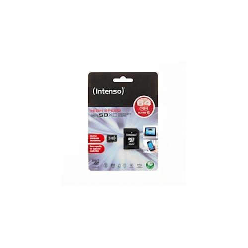 Intenso microSDXC Speicherkarte 64 GB Class10