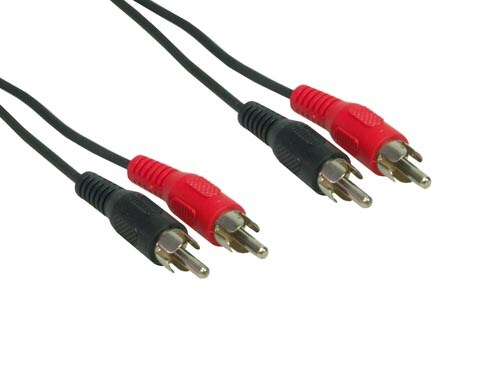 e+p B 33/10 Audio-Kabel 10 m 2 x RCA Schwarz Image