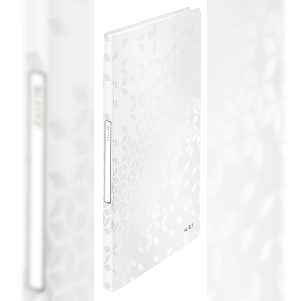LEITZ 4632-00-01 LEITZ Sichtbuch WOW, A4, PP, mit 40 Hüllen, weiß-metallic Image