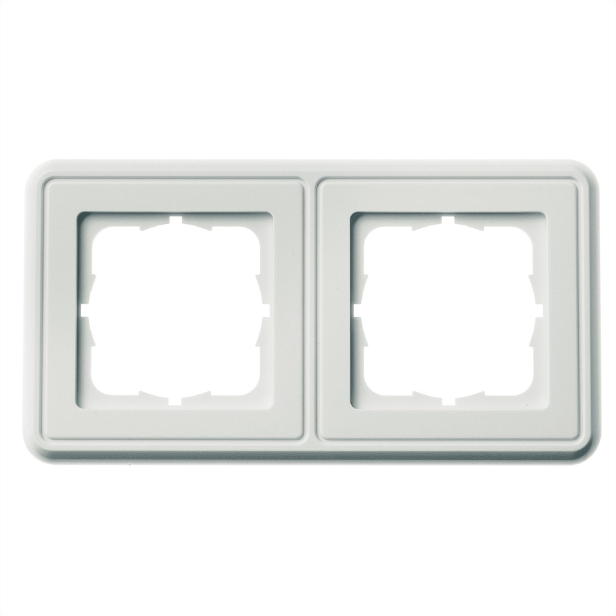 TELEGÄRTNER Abdeckrahmen 151 x 80 mm, 2-fach, alpinweiss Image