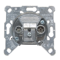 Triax Antennensteckdose 2f. GEDU 15 306212 Image