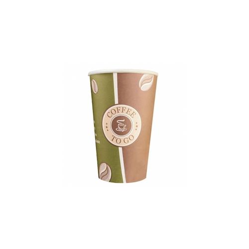 „200x Kaffeebecher Premium „“Coffee to go““ Pappe beschichtet 16oz. 400 ml“