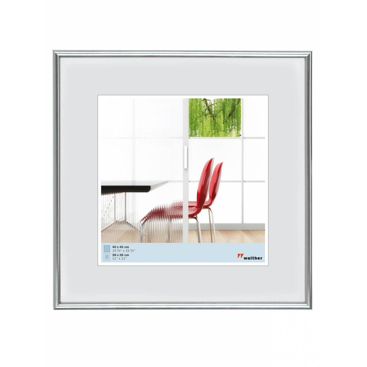 walther + design KS440H,Galeria Kst.Rahmen 040X040 SILBER Image