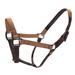 Brown/Dark Brown Nylon Duck Horse Halter, Small