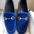 Gucci Shoes | Gucci Velvet Jordan Loafer In Royal Blue | Color: Blue | Size: 36 1/2