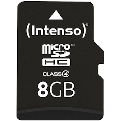 Intenso 8GB microSDHC Class 4 + SD-Adapter Image